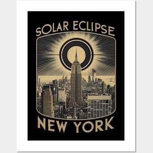 Solar eclipse apparel New York Posters and Art